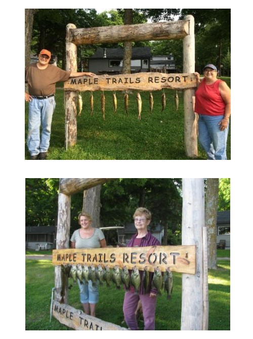 Great catch of fish by happy people